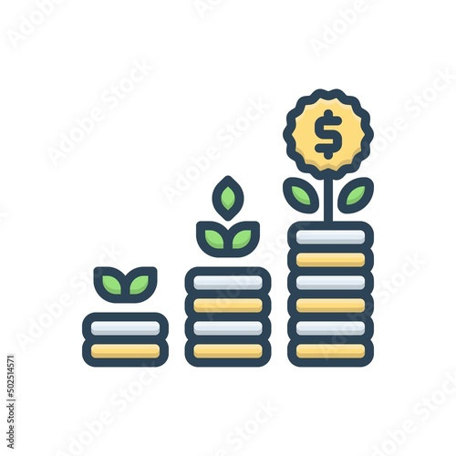 Color illustration icon for sip