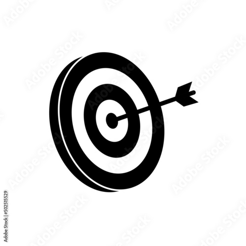 abstract target vector illustrations. the target for archery sports or business marketing goal. target focus symbol sign