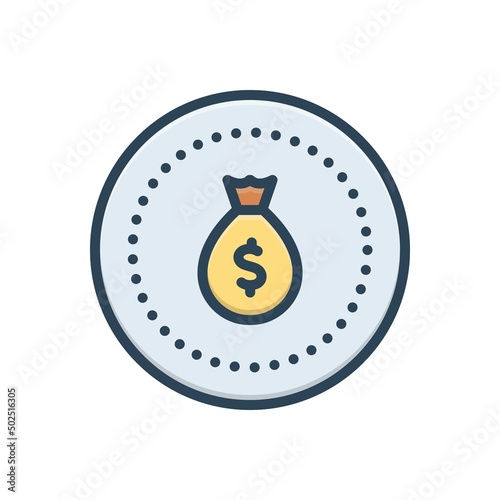 Color illustration icon for bucks