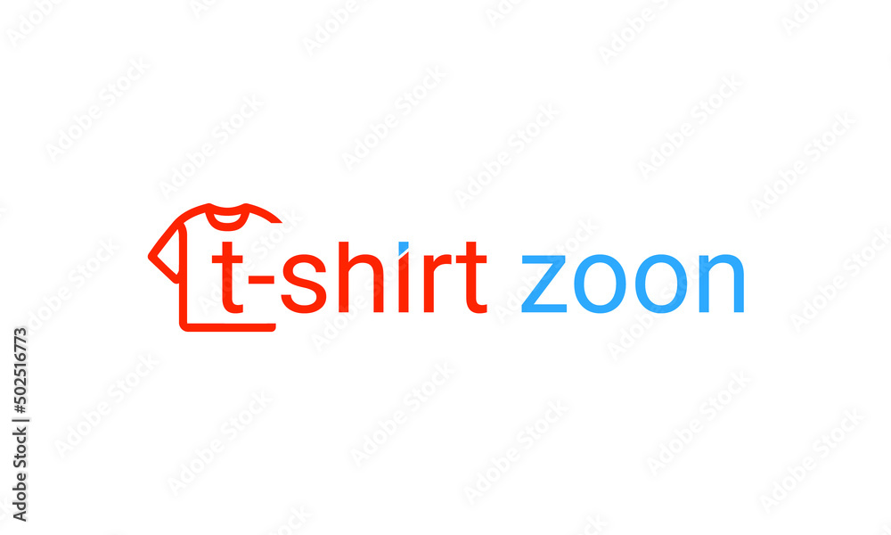Fototapeta premium t-shirt logo design vector templet, 