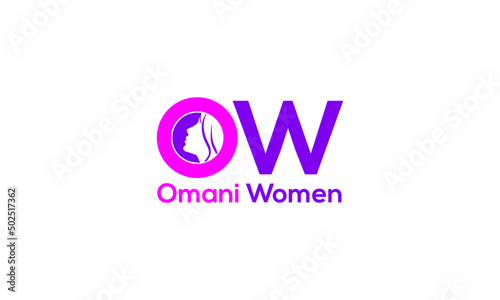 Women logo design vector templet, 