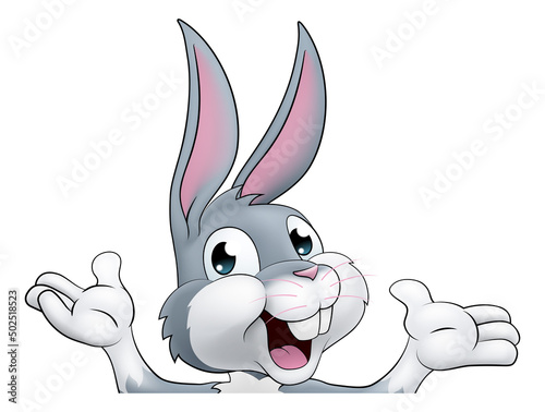 Easter Bunny Rabbit Cartoon...