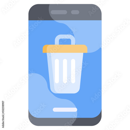 GARBAGE flat icon,linear,outline,graphic,illustration