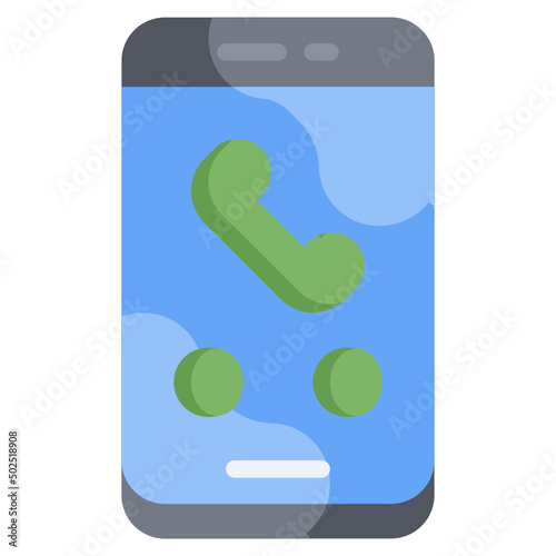INCOMING CALL flat icon,linear,outline,graphic,illustration