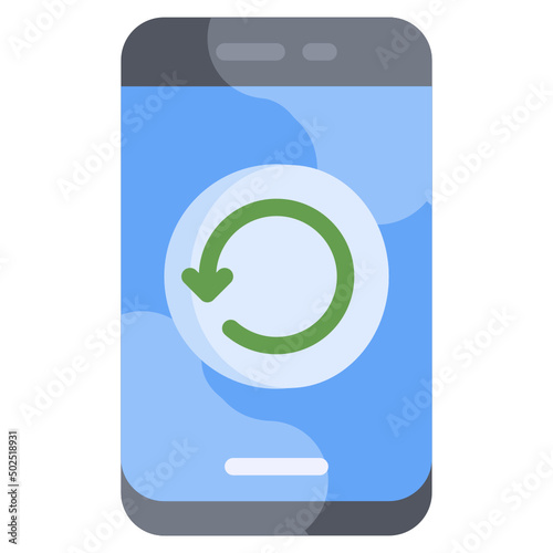 RESTART flat icon,linear,outline,graphic,illustration