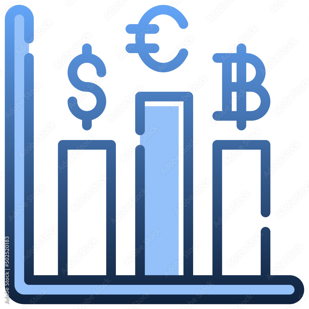 BAR GRAPH Gradient icon,linear,outline,graphic,illustration BAR GRAPH Gradient icon,linear,outline,graphic,illustration