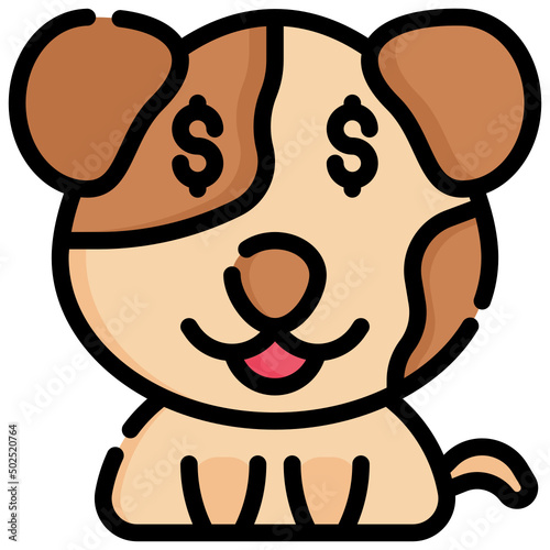 GREEDY filled outline icon,linear,outline,graphic,illustration
