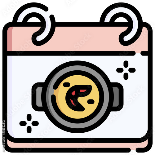 PAELLA filled outline icon,linear,outline,graphic,illustration