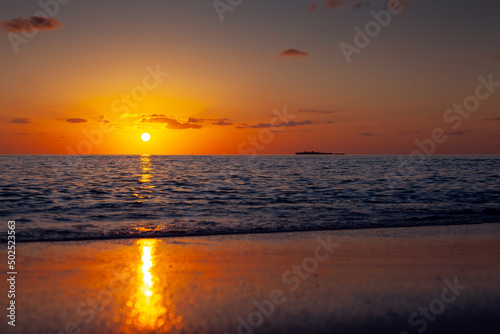 Sunset over Sea in The Maldives © Fotopogledi