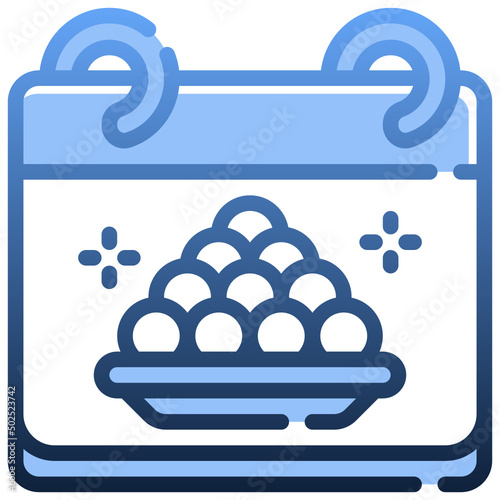 BHANG PAKORA Gradient icon,linear,outline,graphic,illustration