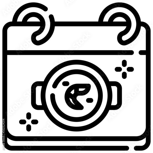 PAELLA line icon,linear,outline,graphic,illustration