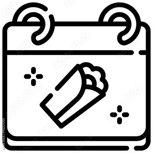 SHAWARMA line icon,linear,outline,graphic,illustration