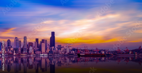 Seattle waterfront and skyline, Washington,USA © CK