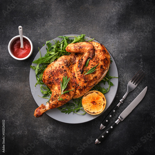 Obraz na plátně Grilled chicken
