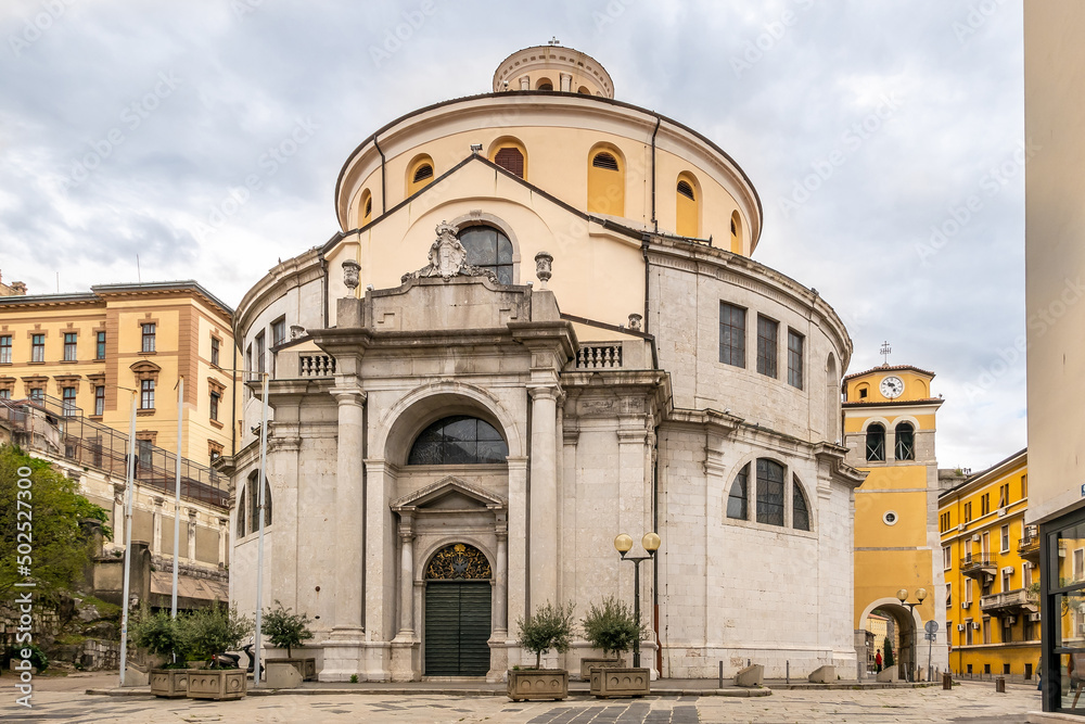 View at the Church of Saint Vitus in the streets of Rijeka - Croatia