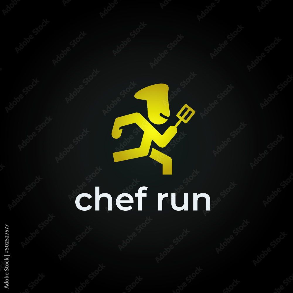 Chef Run Logo Fun Simple