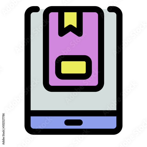 ebook line color icon