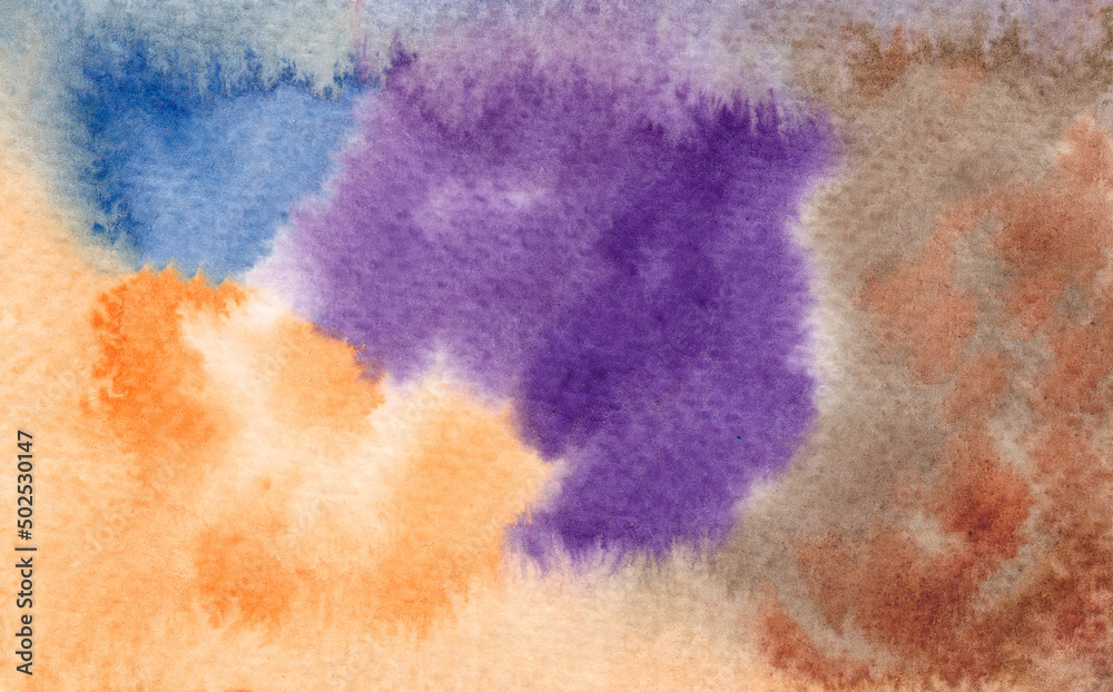 Obraz premium Abstract hand drawn colorful watercolor background