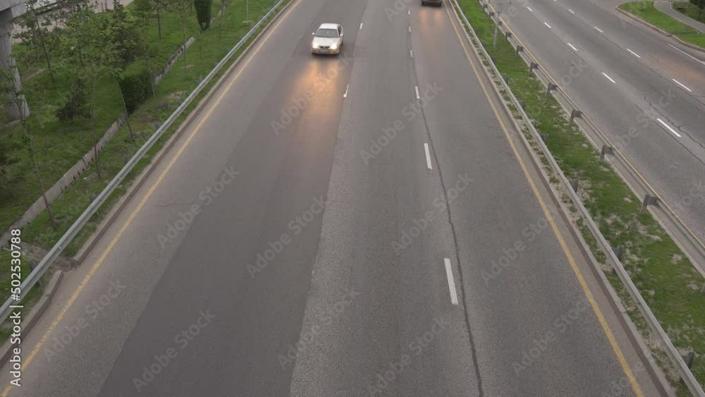 East Bypass Road Almaty. View of two roads #1 East Bypass Road Almaty. View of two roads #1