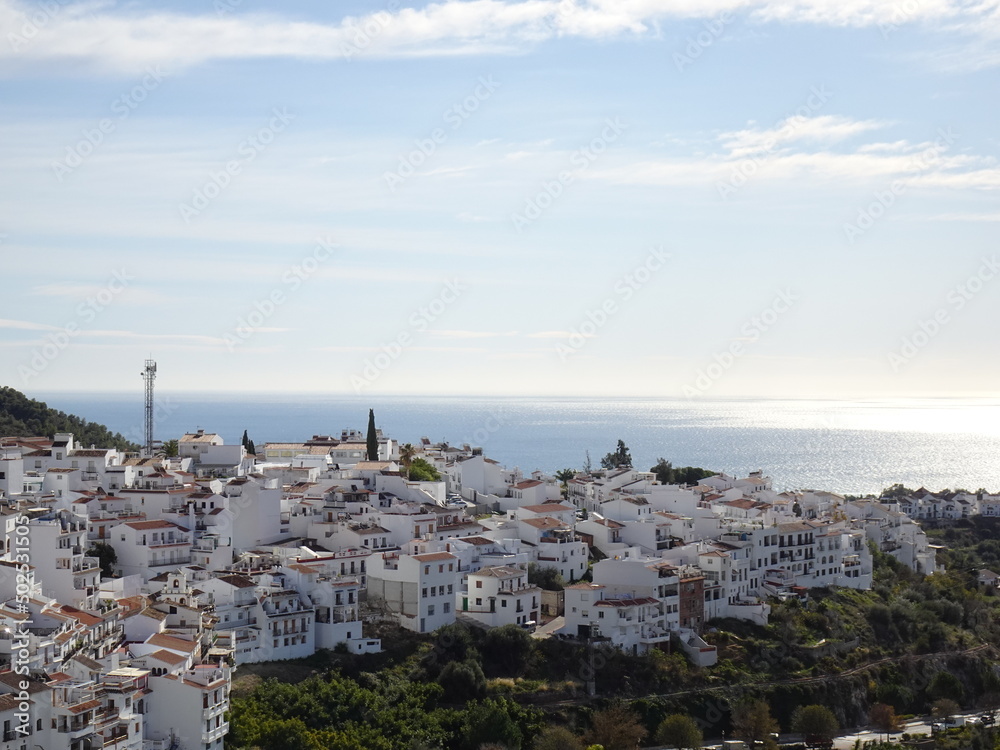 [Spain] A view of the new city of Frigiliana overlooking from the observatory