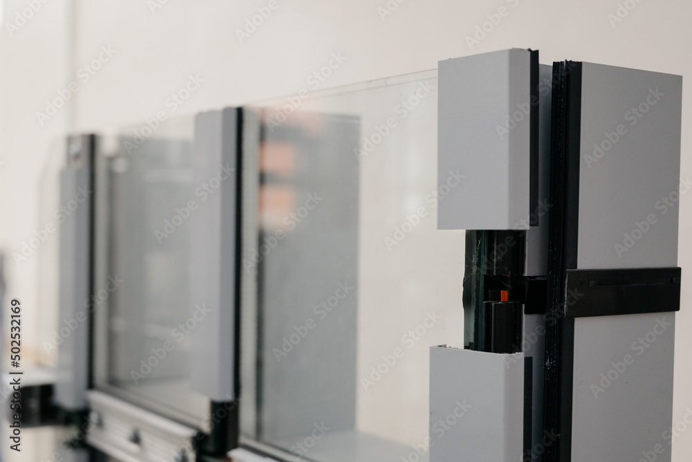 Modern window profile.Plastic Window Detail Modern window profile.Plastic Window Detail