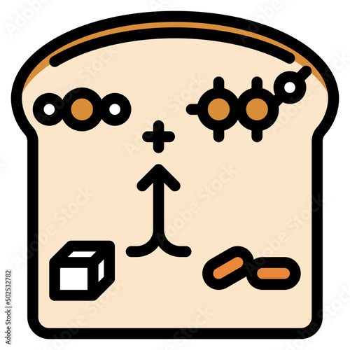 breadbaking line icon