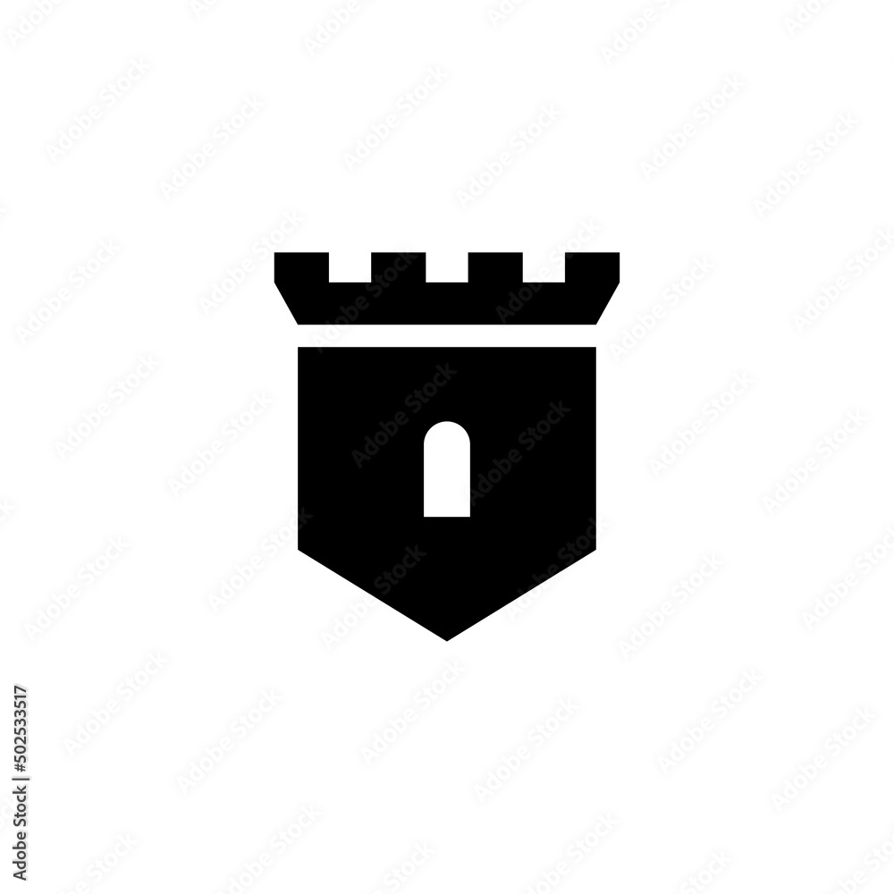 citadel logo and castle icon vector design citadel logo and castle icon vector design