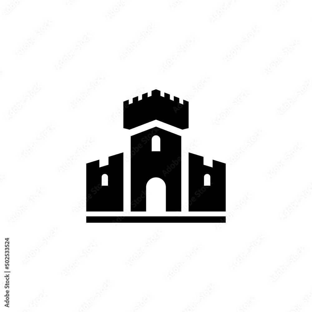 citadel logo and castle icon vector design citadel logo and castle icon vector design