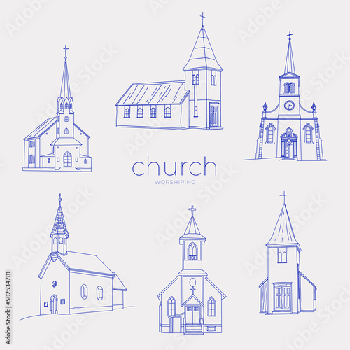 CHURCH handdrawn vector