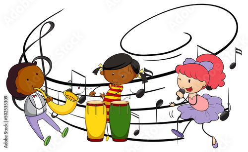 Doodle kids music band