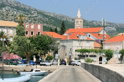 view on Orebic, peninsula Peljesac, Croatia #502537768