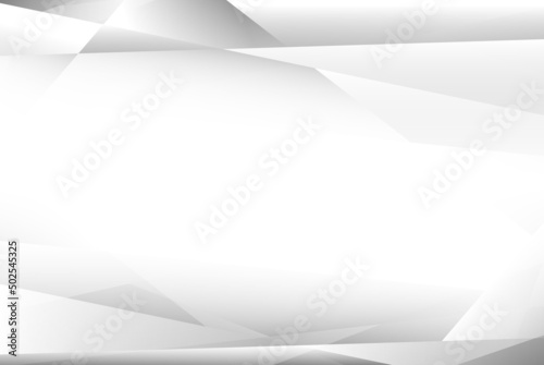 Geometric gray abstract background. Geometric shapes with a gray gradient on a white background.