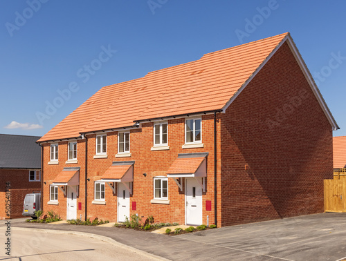 Cuadro en lienzo New build semi-detached homes, Essex. UK