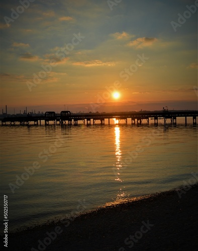 sunset at the beach