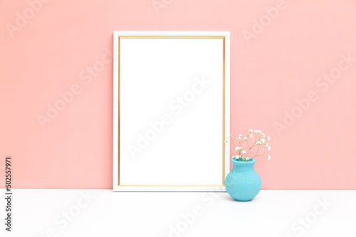 A4 vertical frame mockup for your design