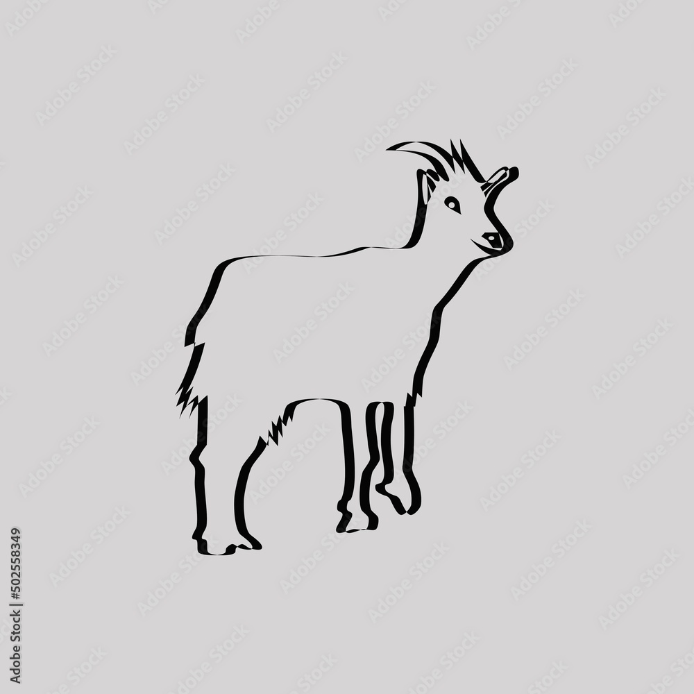 goat vinyl illustration