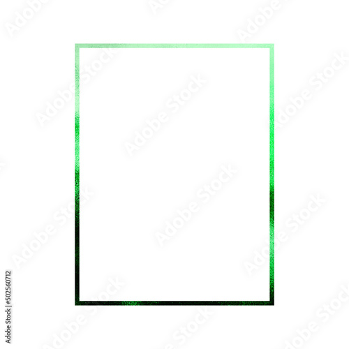 Rectangle Frame, Colorful Abstract Frame, Green Frame