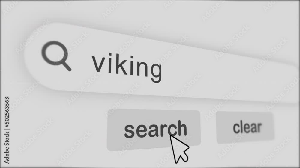 viking typing on Search Bar with click Animation.vintage monitor screen. Searching the word on internet search browser. viking typing on Search Bar with click Animation.vintage monitor screen. Searching the word on internet search browser.