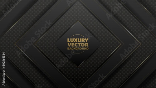 Minimalistic, luxury background in dark colors with clean edges. Vector.