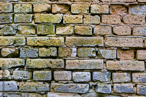 background in the form of horizontal brickwork