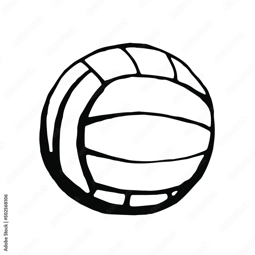 Volleyball. Vector clipart