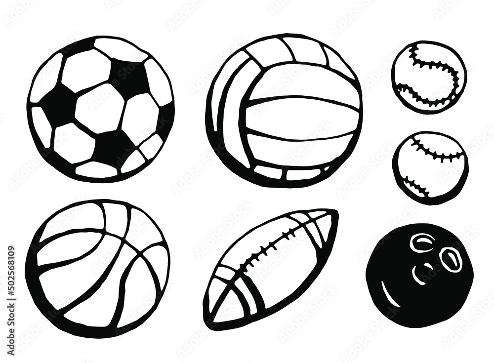 Balls. Vector clipart. 
Isolated on transparent background