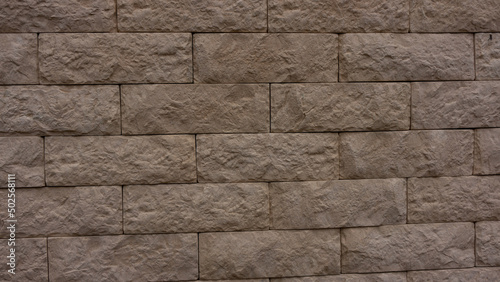 Wall made of natural stone, tiled variation.