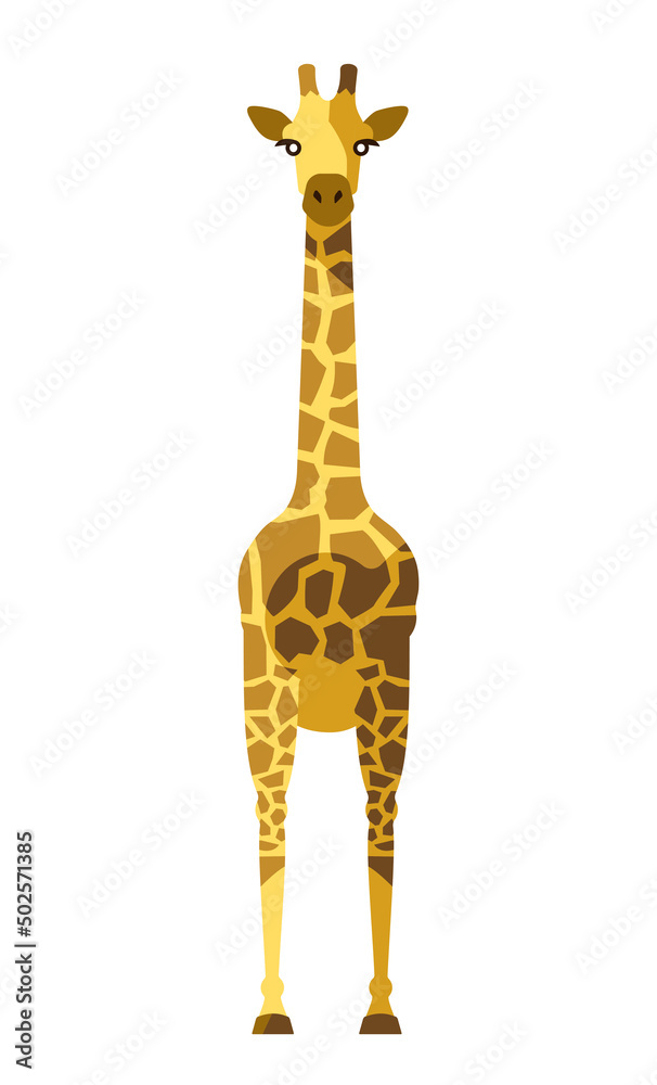 giraffe - mammal - africa - animal - Icon - frontal