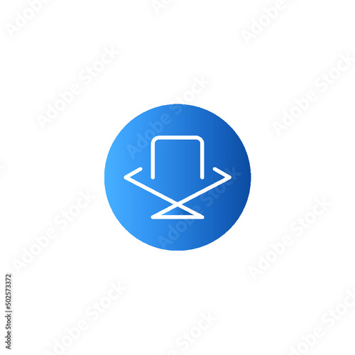 Simple elegant smartphone logo/icon for branding identity. Vector image.
