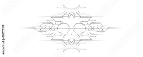 Abstract technology background, Illustration, Hi-tech communication concept innovation background, science and technology digital background