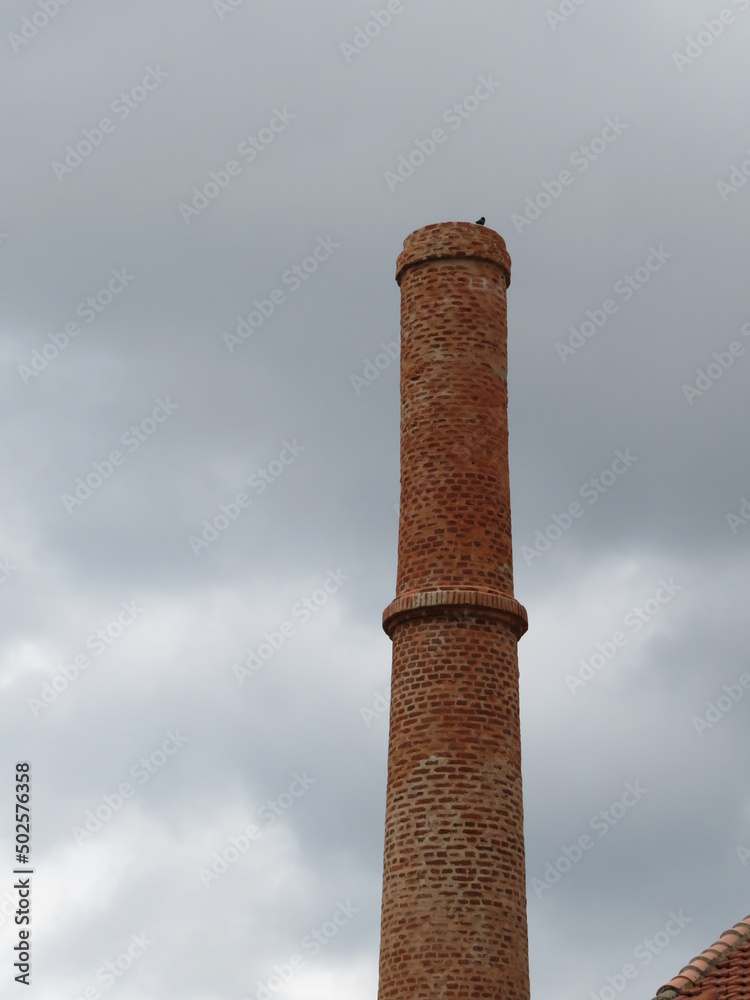 chimney on a sky