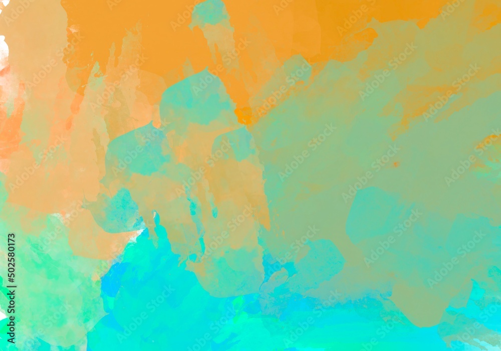 Colorful abstract watercolor hand painted background