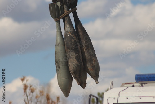 Disposal of Russian unexploded ordnance by the Chernihiv pyrotechnic squad photo