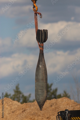 Disposal of Russian unexploded ordnance by the Chernihiv pyrotechnic squad